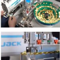 Máquina de botón con torva botón anilla JACK JK-T373GVR